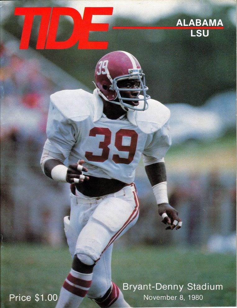 College Football Program: Alabama Crimson Tide vs. LSU Tigers (November 8, 1980)