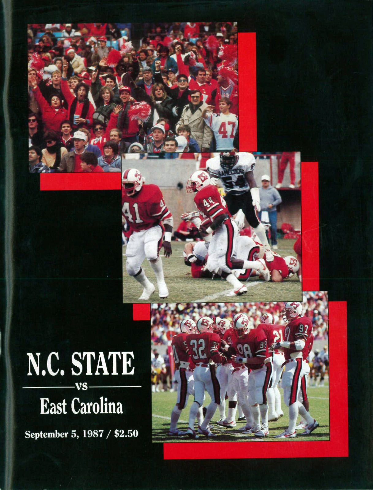 College Football Program: NC State Wolfpack vs. East Carolina Pirates (September 5, 1987)