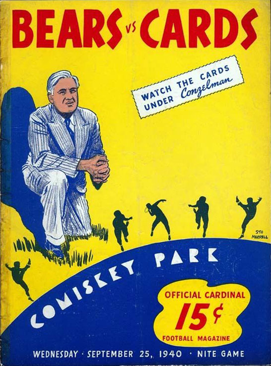 NFL Program: Chicago Cardinals vs. Chicago Bears (September 25, 1940)