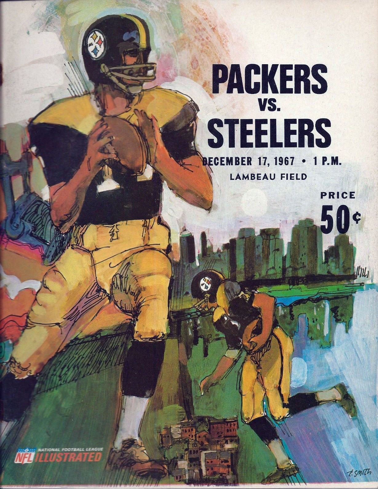 NFL Program: Green Bay Packers vs. Pittsburgh Steelers (December 17, 1967)