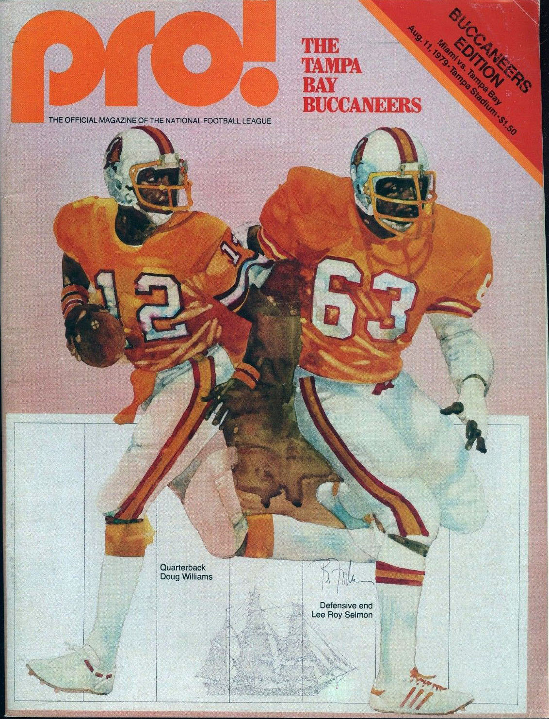 NFL Program: Tampa Bay Buccaneers vs. Miami Dolphins (August 11, 1979)