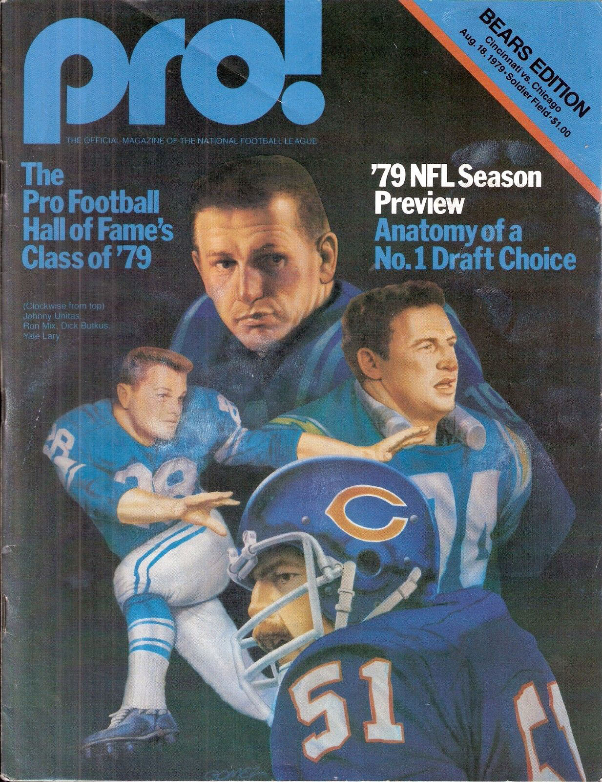 NFL Program: Chicago Bears vs. Cincinnati Bengals (August 18, 1979)