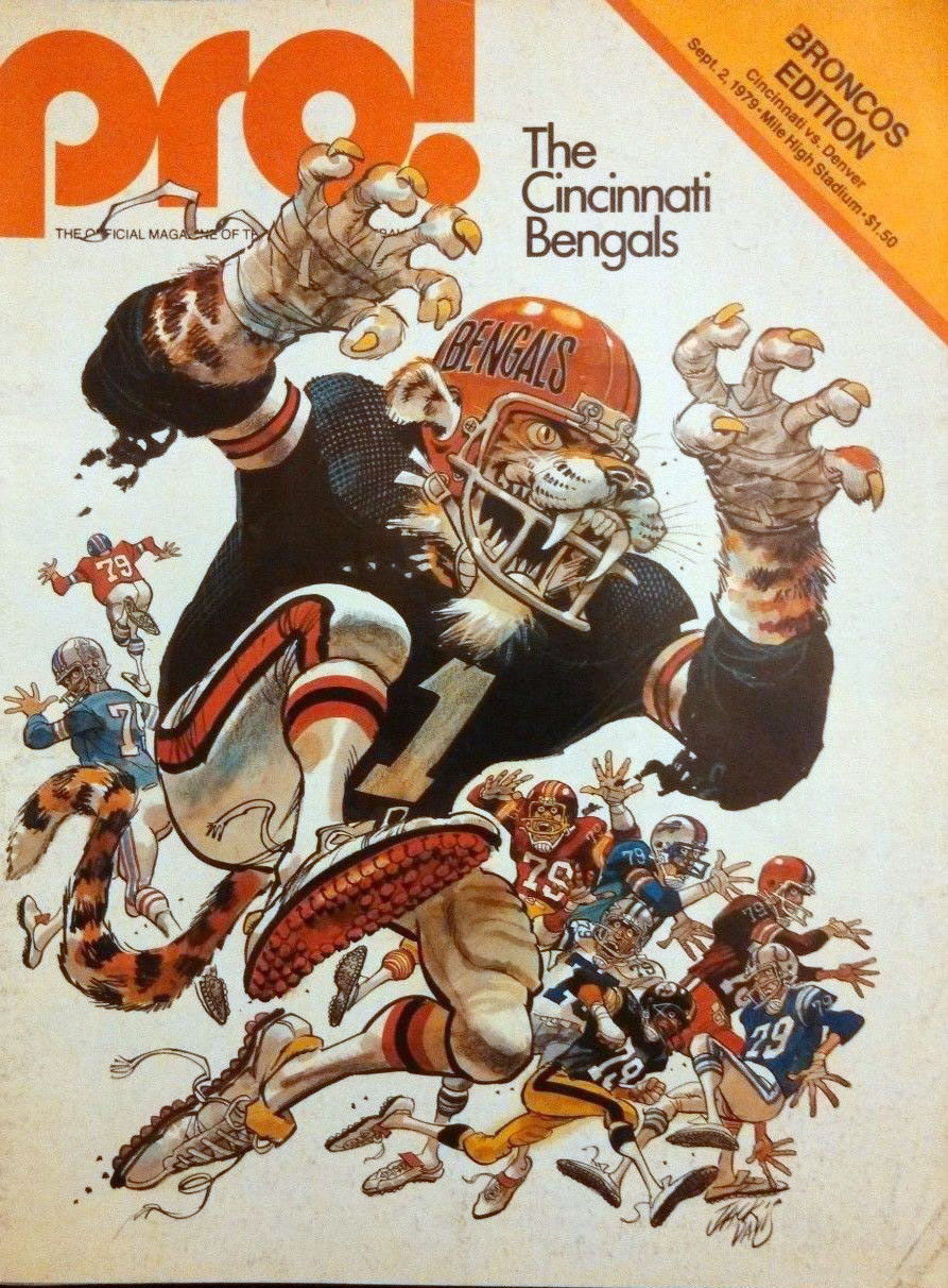 NFL Program: Denver Broncos vs. Cincinnati Bengals (September 2, 1979)