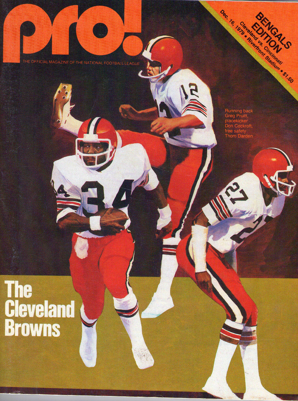 NFL Program: Cincinnati Bengals vs. Cleveland Browns (December 16, 1979)