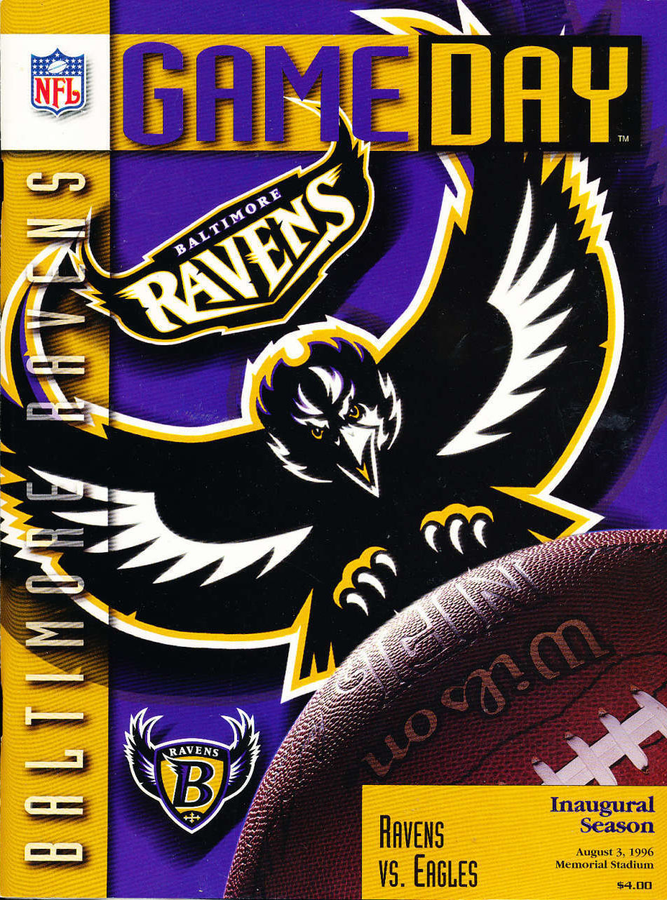 NFL Program: Baltimore Ravens vs. Philadelphia Eagles (August 3, 1996)