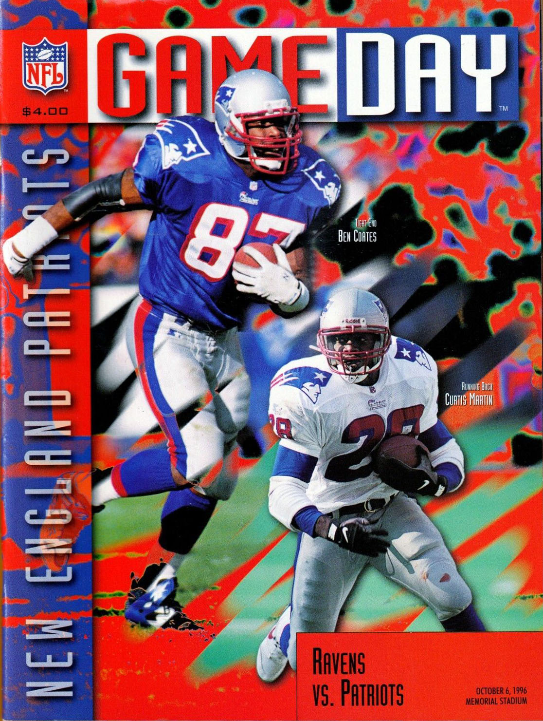 Baltimore Ravens vs. New England Patriots (October 6, 1996)