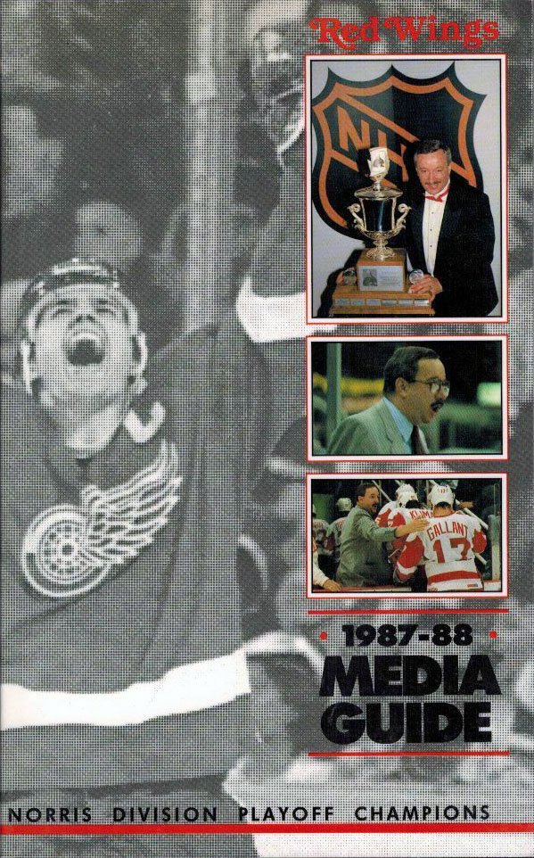 1987-88 Detroit Red Wings media guide