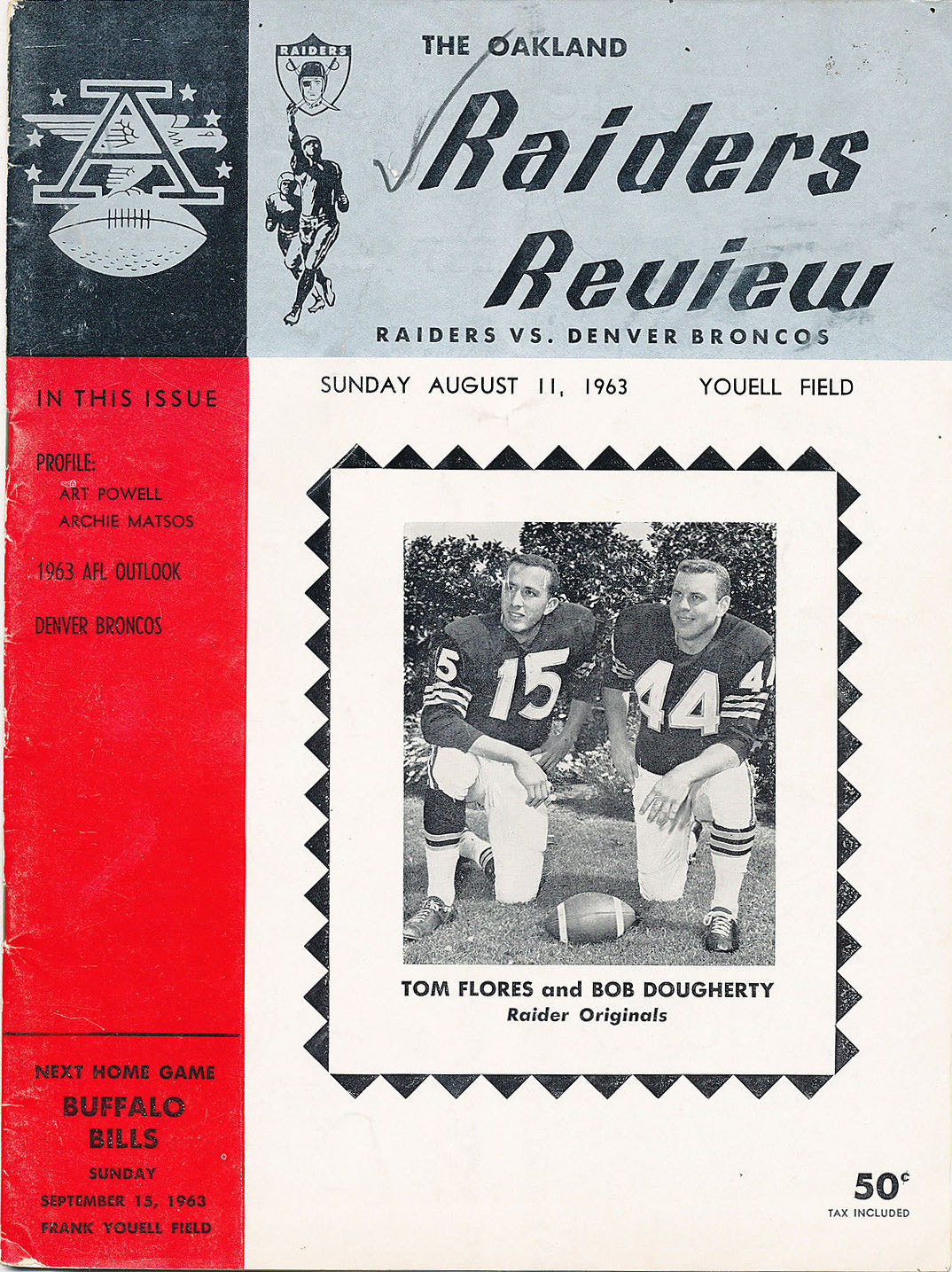 Oakland Raiders vs. Denver Broncos (August 11, 1963)