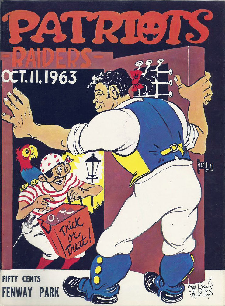 AFL Program: Boston Patriots vs. Oakland Raiders (October 11, 1963)