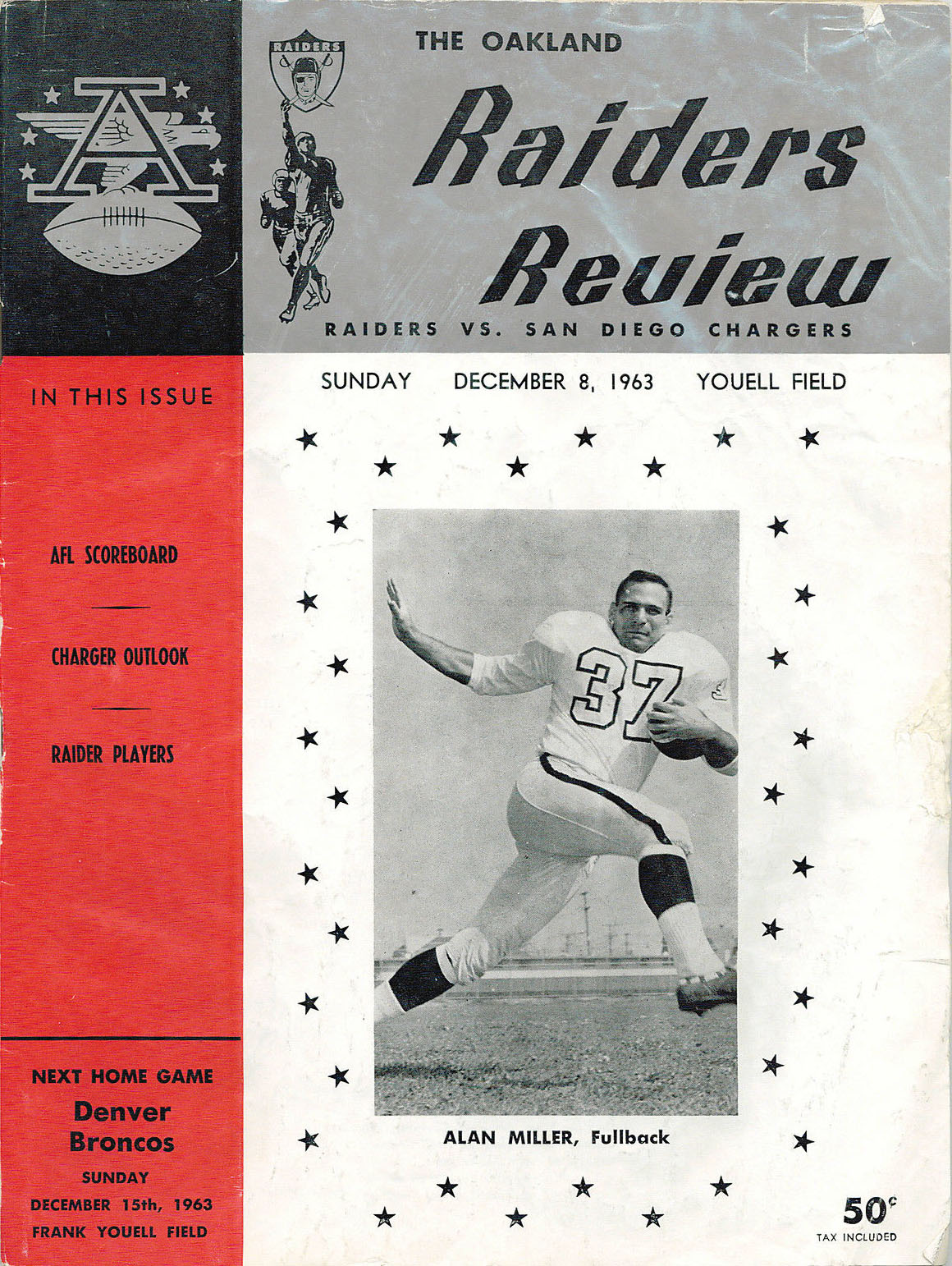 Oakland Raiders vs. San Diego Chargers (December 8, 1963)