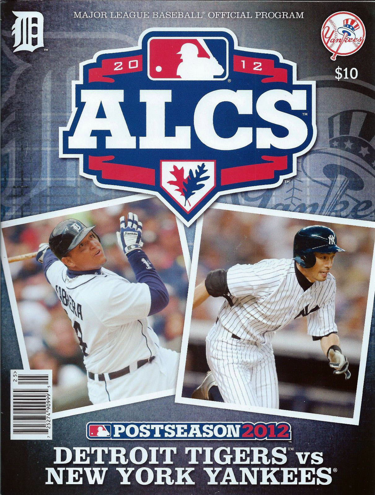 MLB ALCS Program: New York Yankees vs. Detroit Tigers (2012)