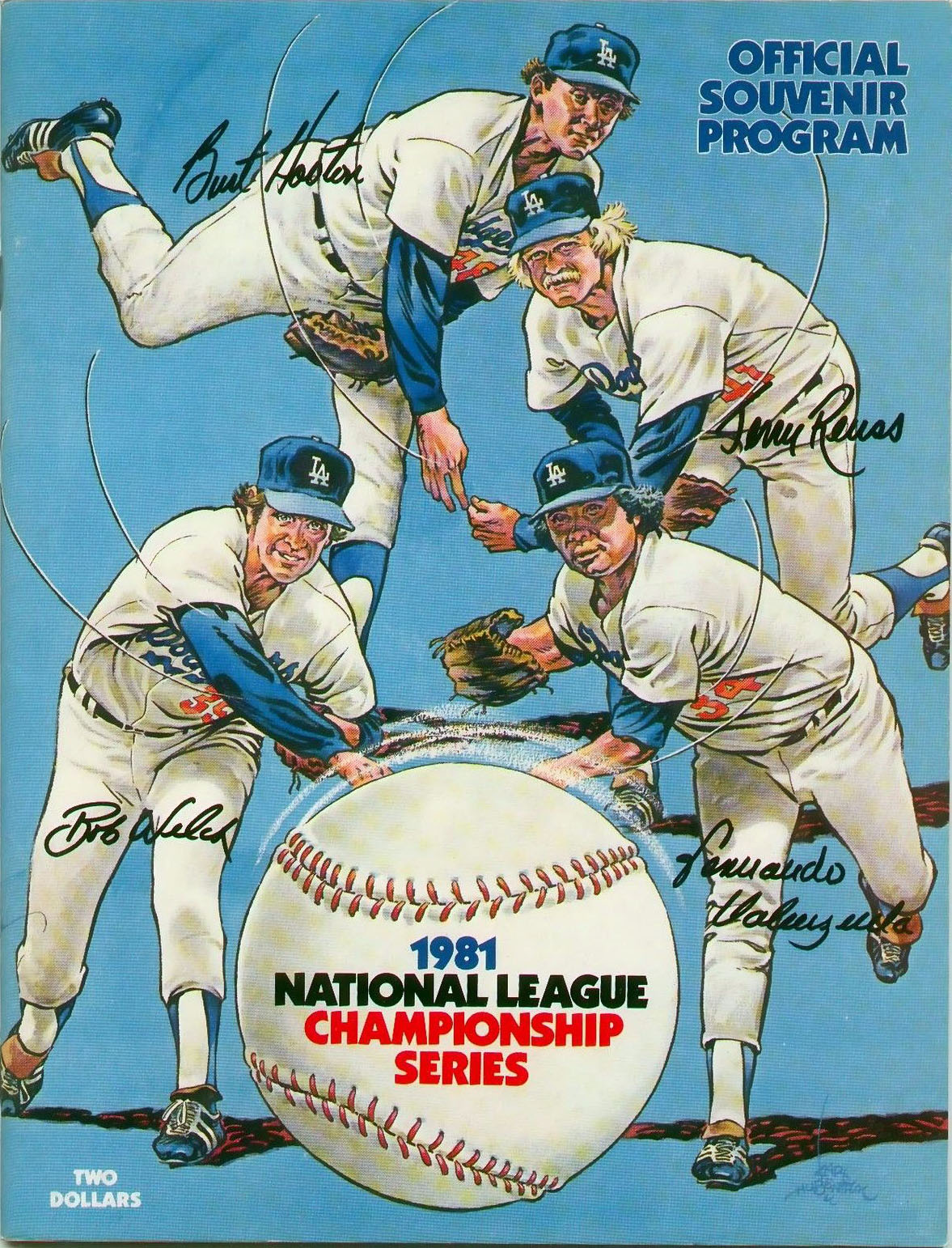 MLB NLCS Program: Los Angeles Dodgers (1981)