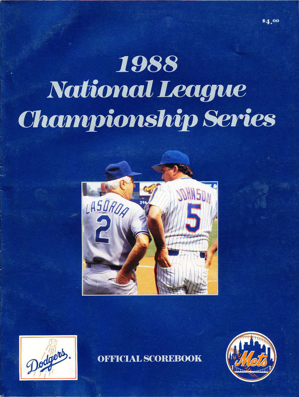 1988 New York Mets NLCS program