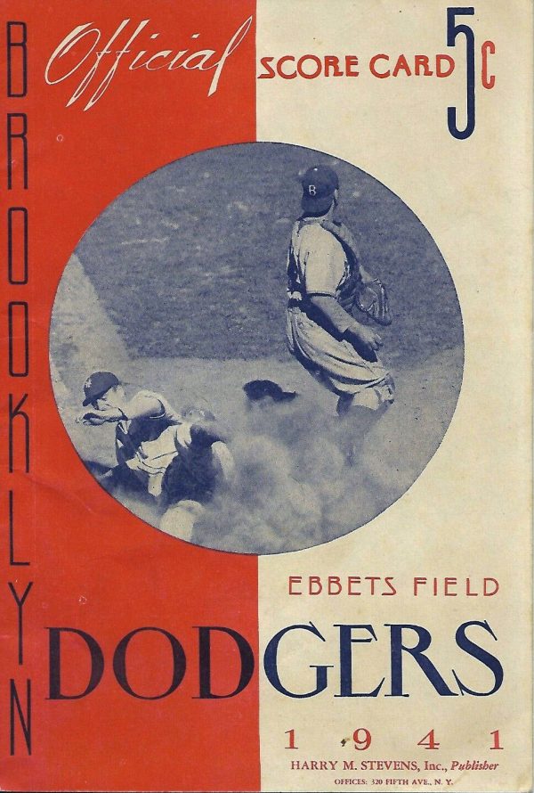 1941 Brooklyn Dodgers program