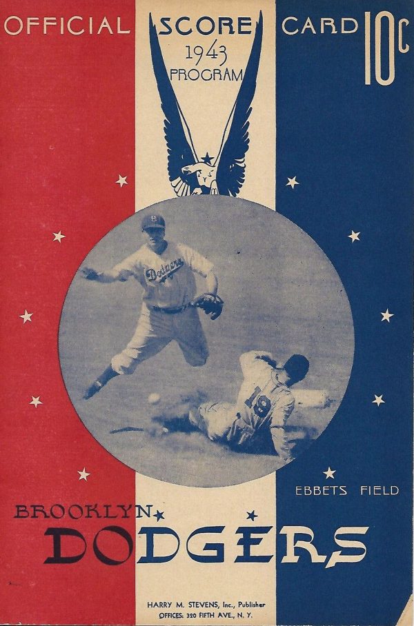 1943 Brooklyn Dodgers program