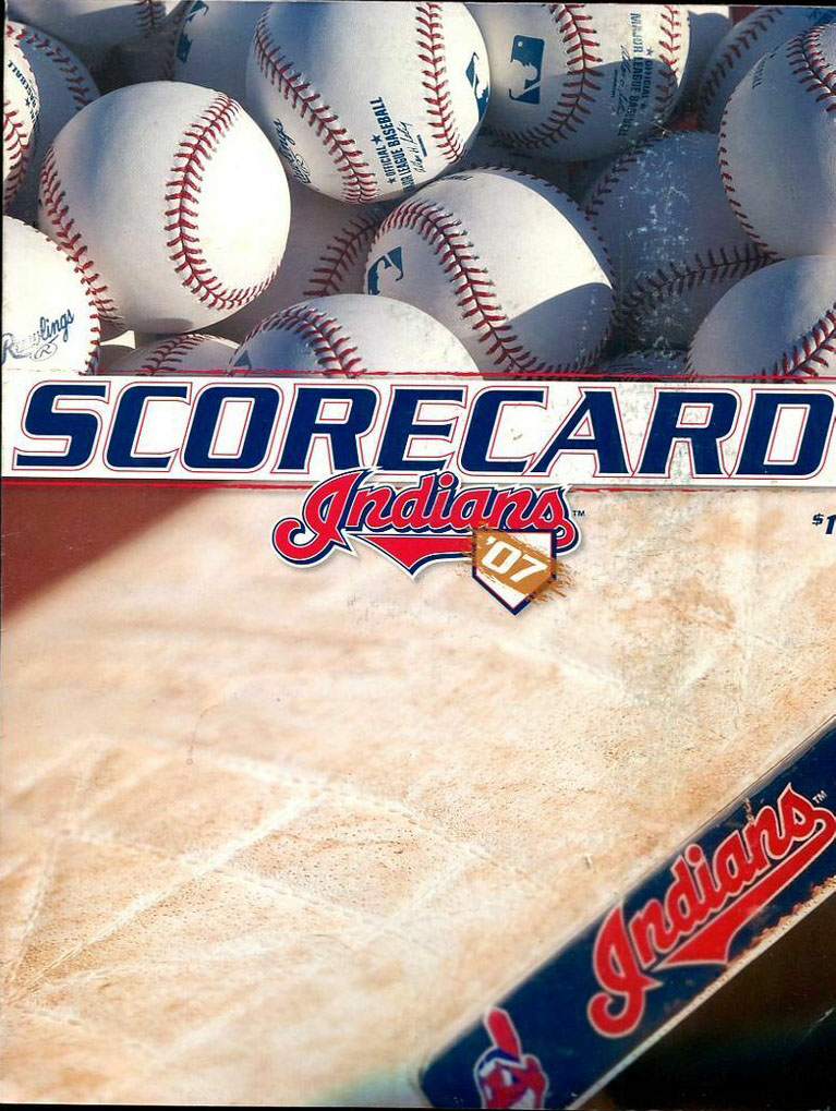 2007 Cleveland Indians scorecard