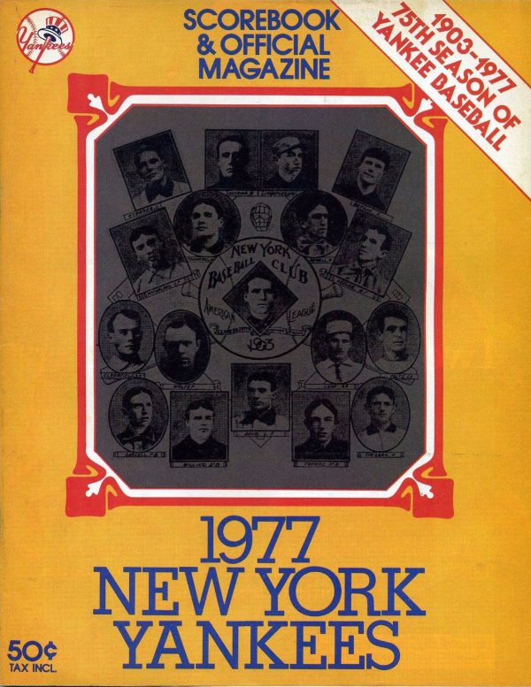 1977 New York Yankees program