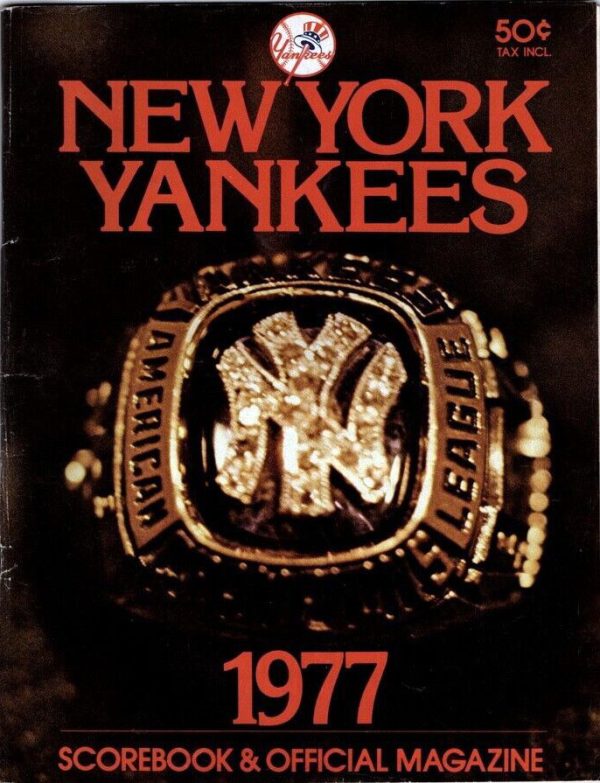 1977 New York Yankees program