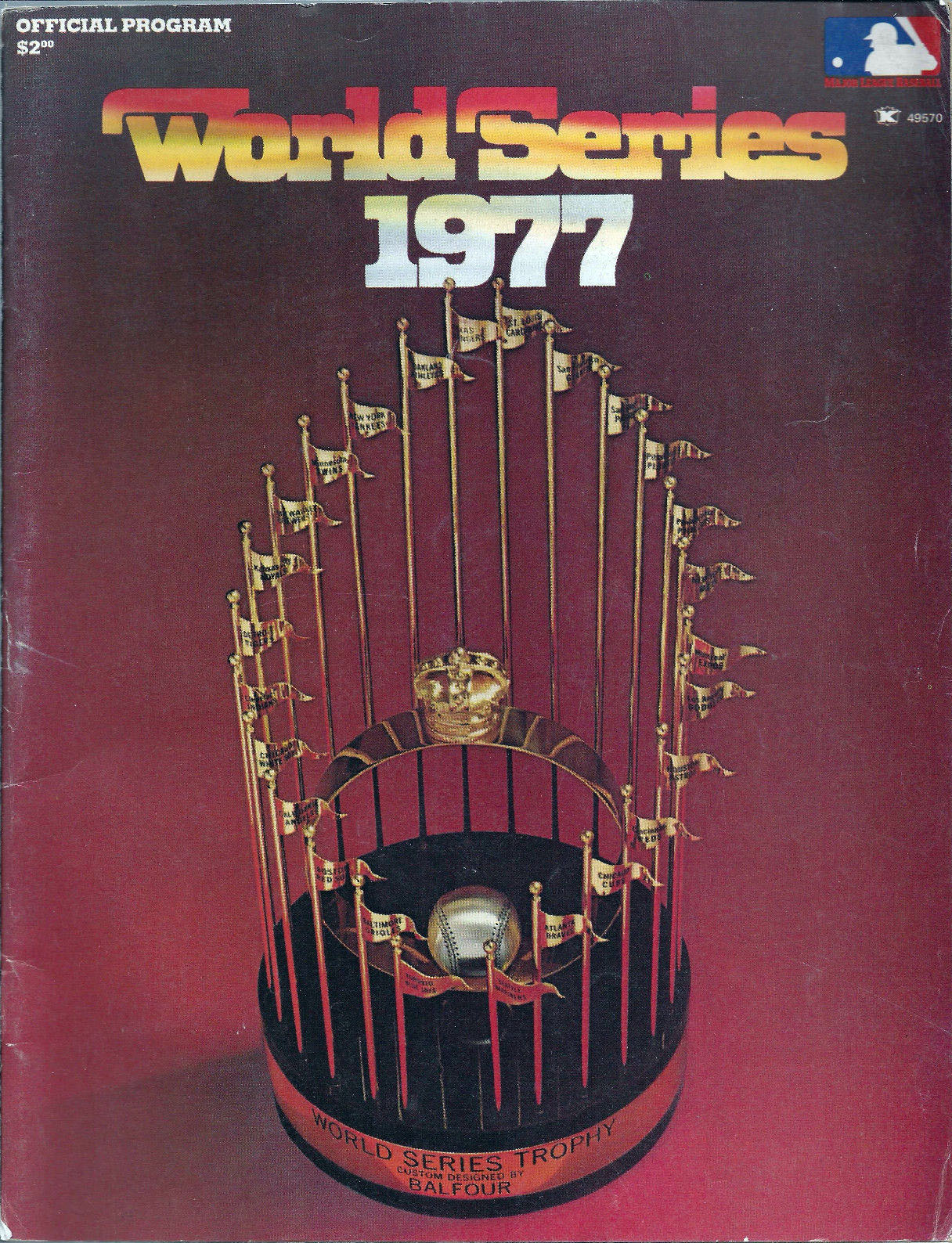 MLB World Series Program: New York Yankees vs. Los Angeles Dodgers (1977)