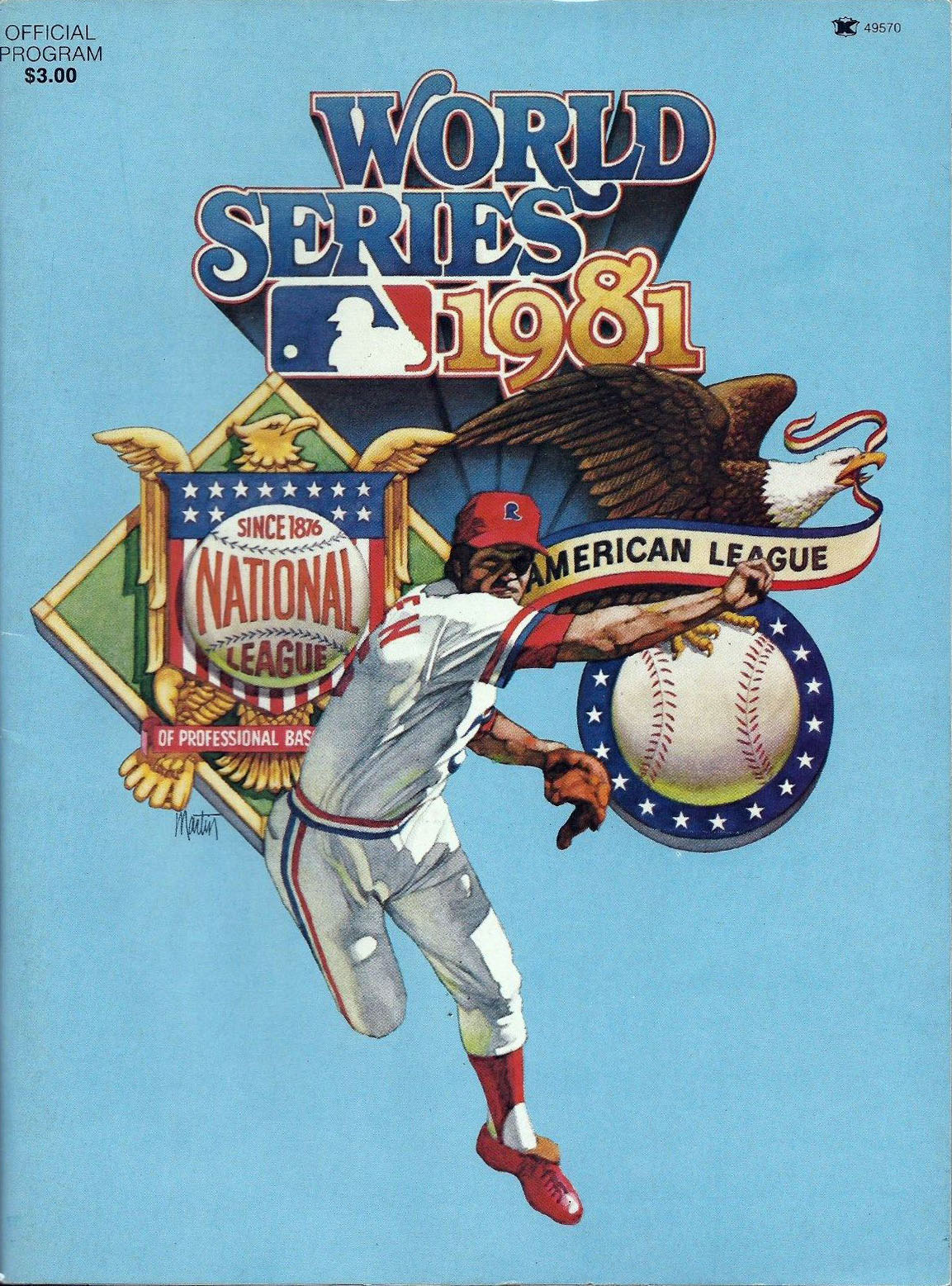 MLB World Series Program: New York Yankees vs. Los Angeles Dodgers (1981)