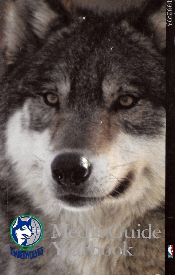 1992-93 Minnesota Timberwolves media guide/yearbook