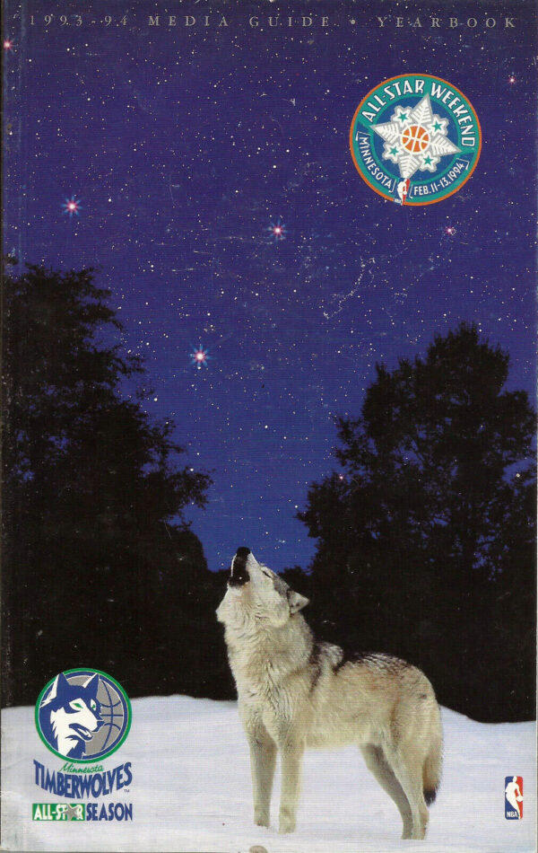 1993-94 Minnesota Timberwolves media guide/yearbook