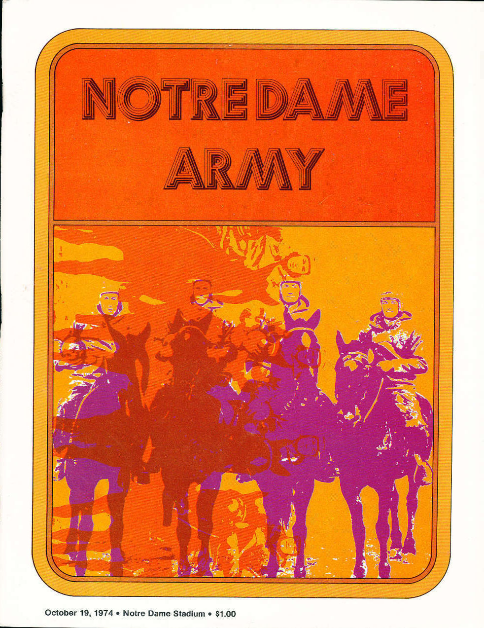 Notre Dame Fighting Irish vs. Army Cadets (October 19, 1974)