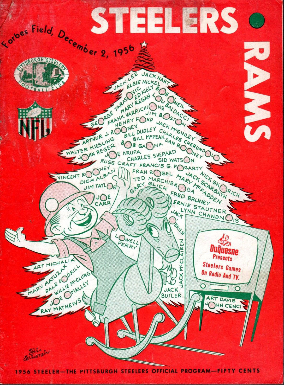 Pittsburgh Steelers vs. Los Angeles Rams (December 2, 1956)