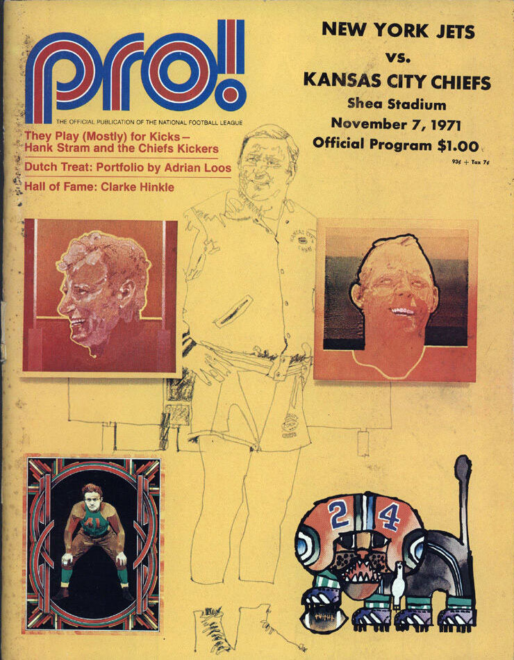 NFL Program: New York Jets vs. Kansas City Chiefs (November 7, 1971)