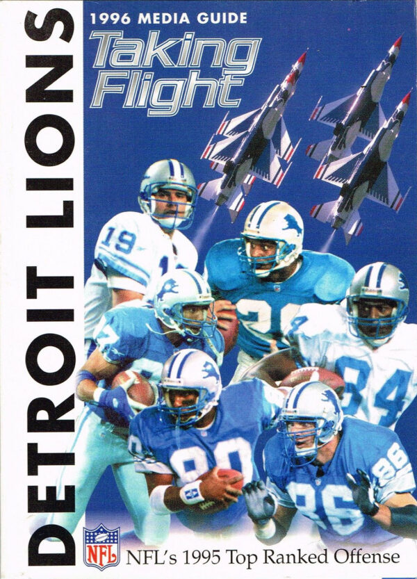 1996 Detroit Lions media guide