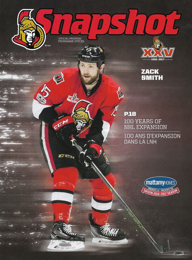 2016-17 Ottawa Senators program