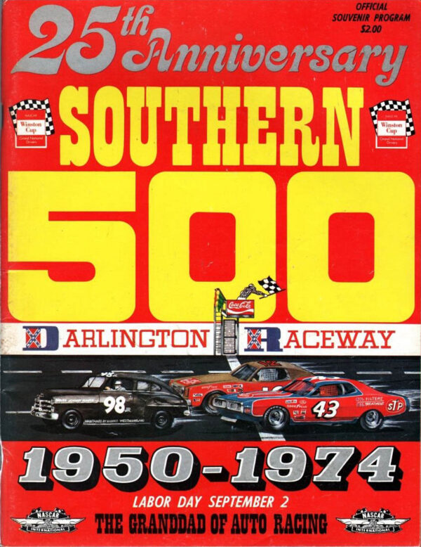 1974 Southern 500 program