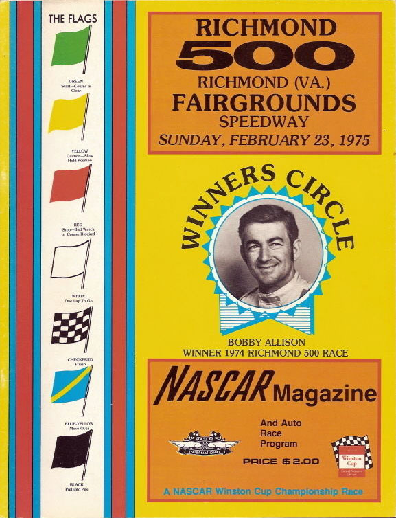 1975 Richmond 500 program