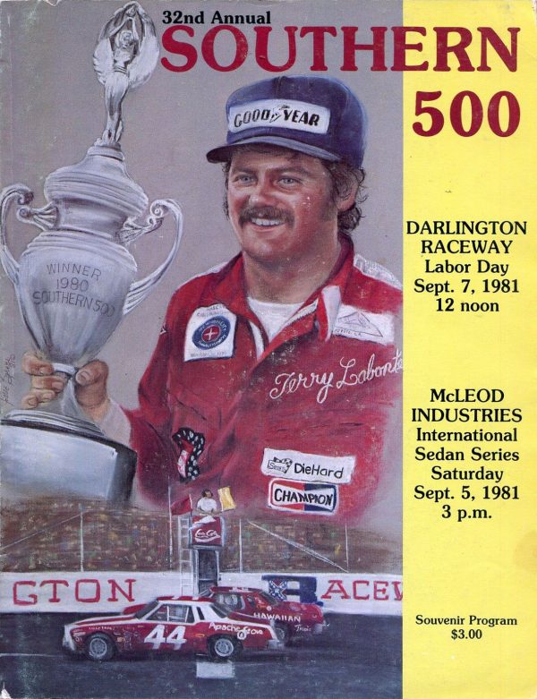 1981 Southern 500 program