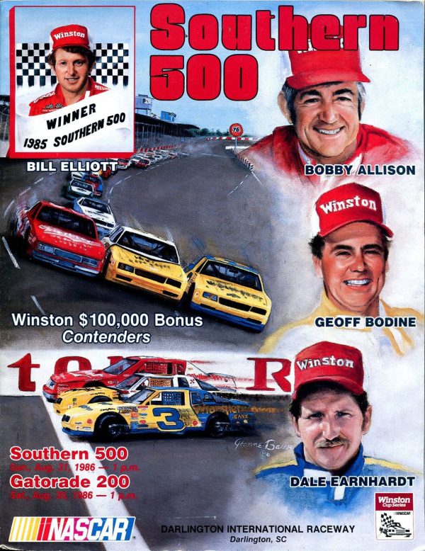 1986 Southern 500 program