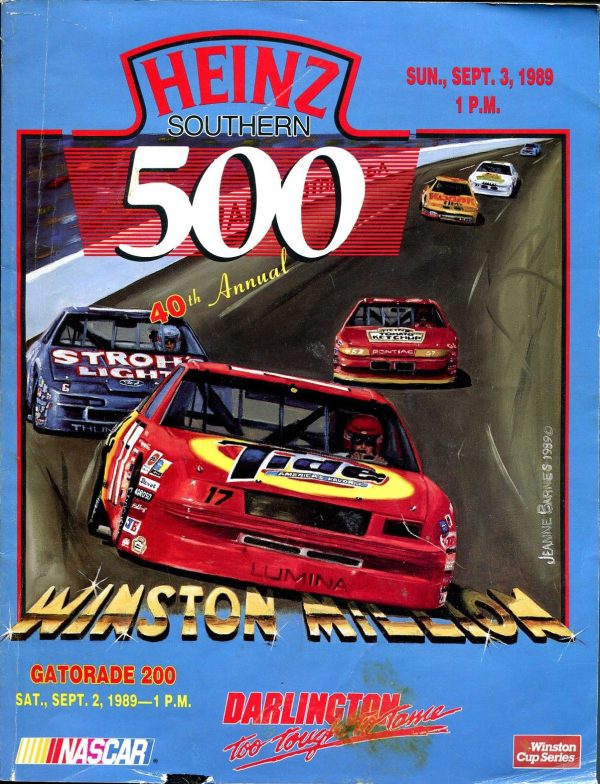 1989 Southern 500 program