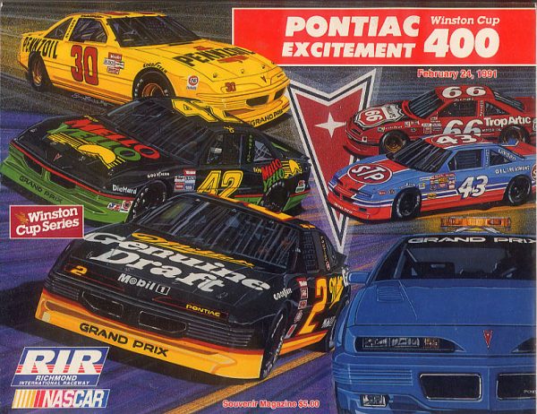 1991 Pontiac Excitement 400 program