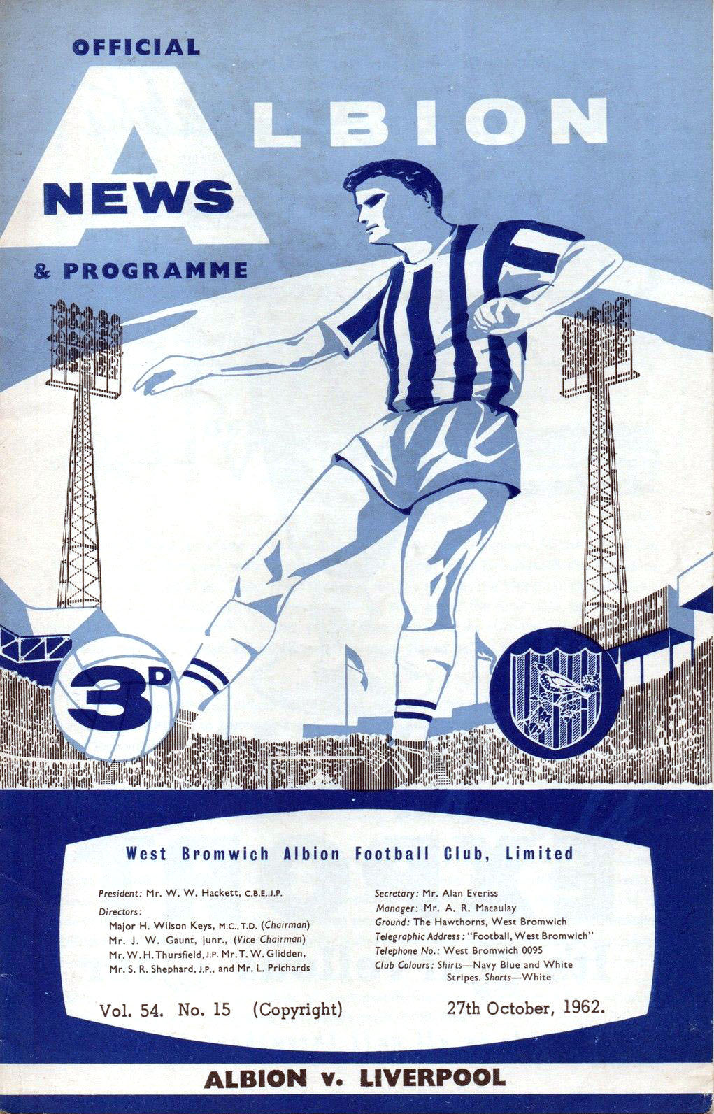 West Bromwich Albion vs. Liverpool (October 27, 1962)