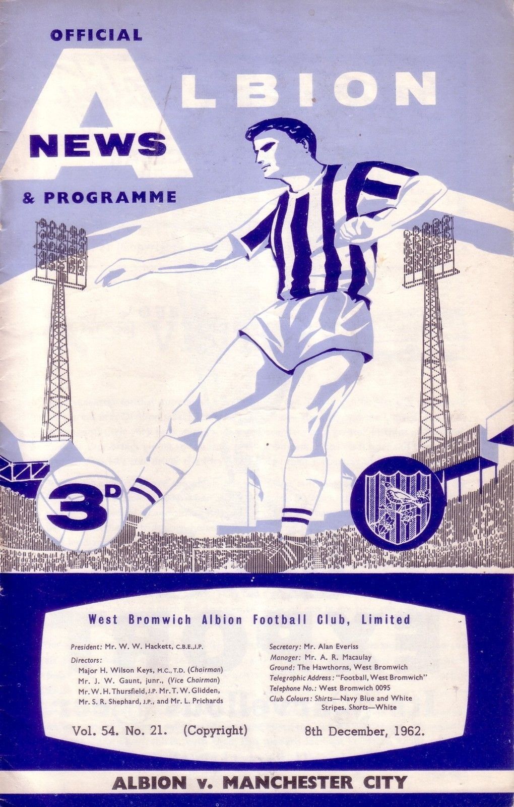 West Bromwich Albion vs. Manchester City (December 8, 1962)