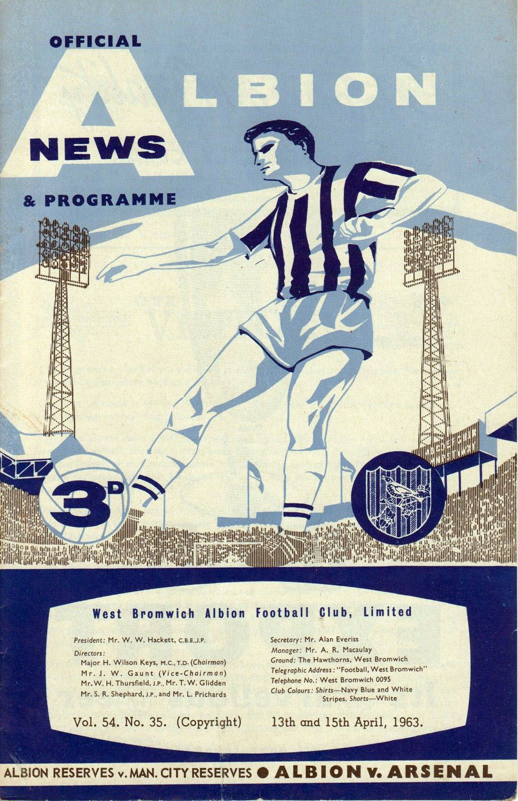 West Bromwich Albion vs. Arsenal (April 15, 1963)