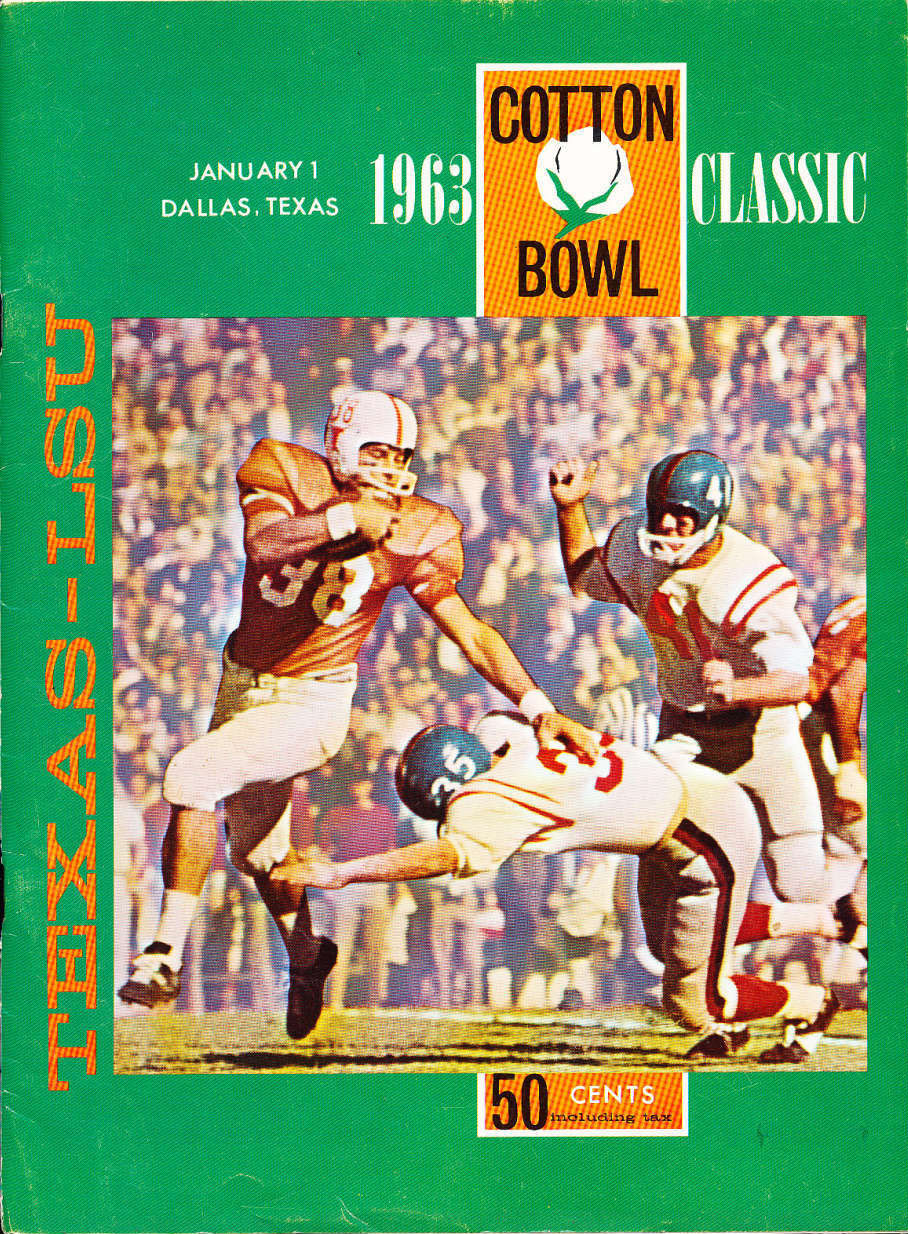 NCAA Bowl Game Program: 1963 Cotton Bowl