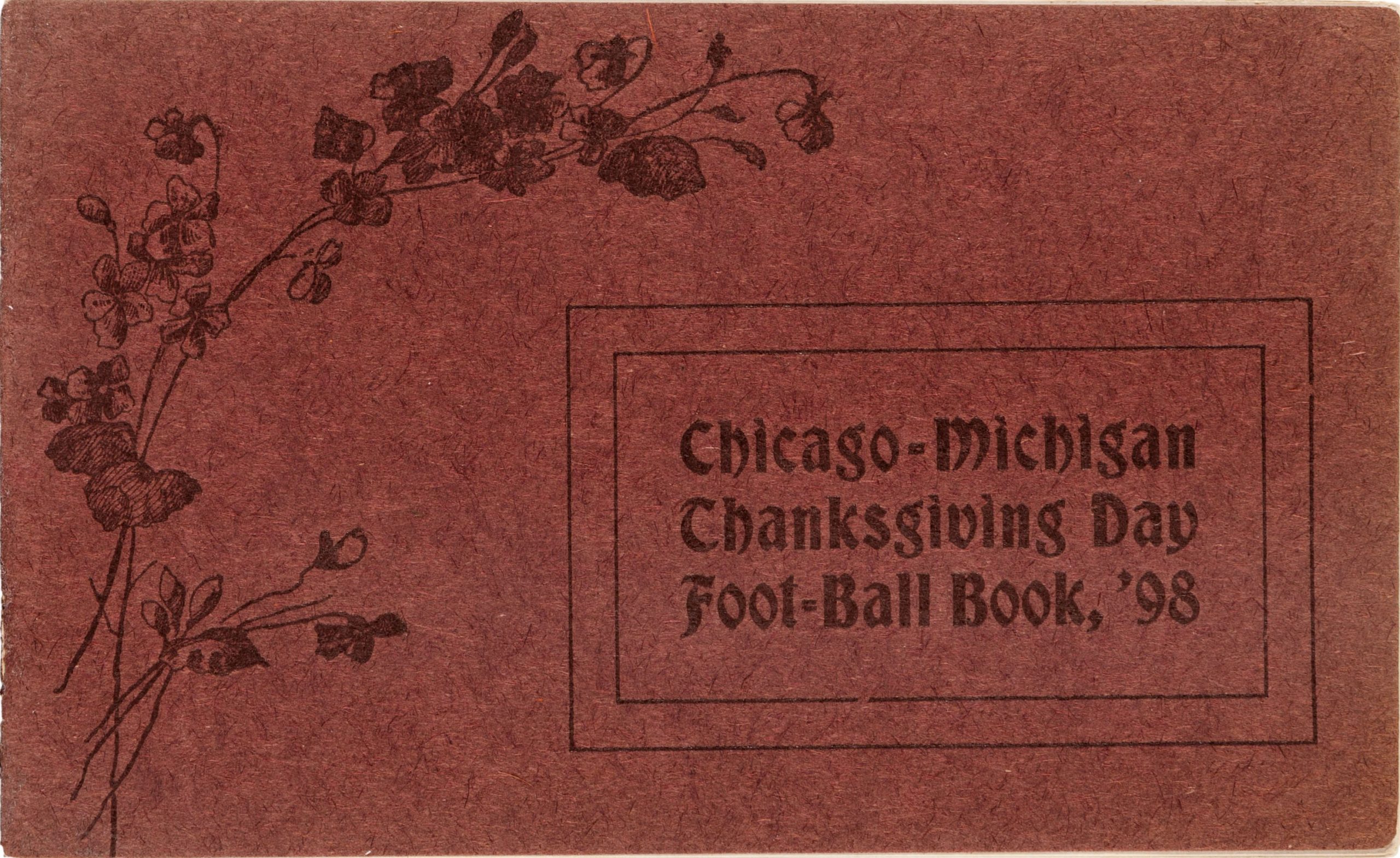 College Football Program: Chicago Maroons vs. Michigan Wolverines (November 24, 1898)