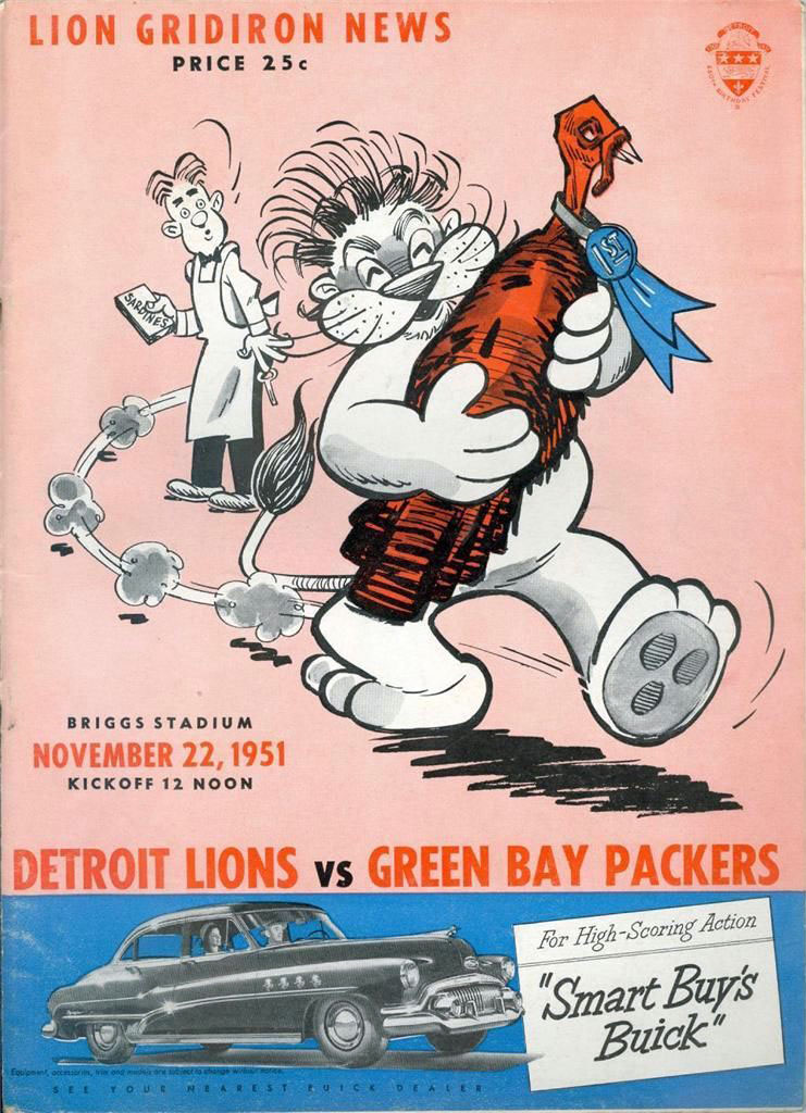 Detroit Lions vs. Green Bay Packers (November 22, 1951)