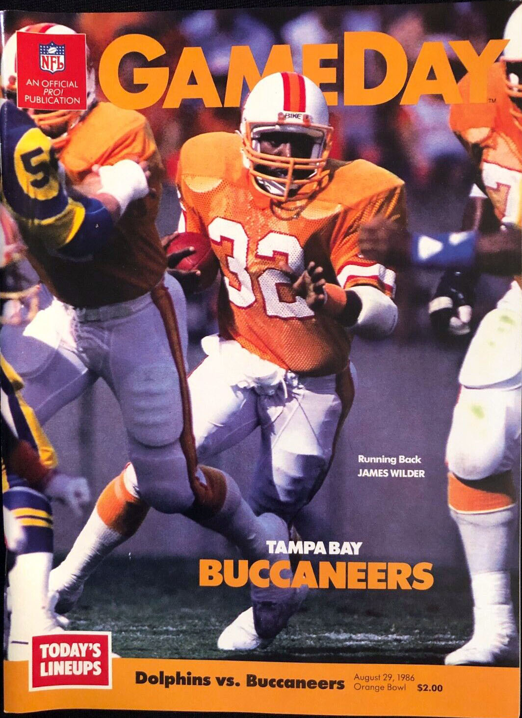 Miami Dolphins vs. Tampa Bay Buccaneers (August 29, 1986)