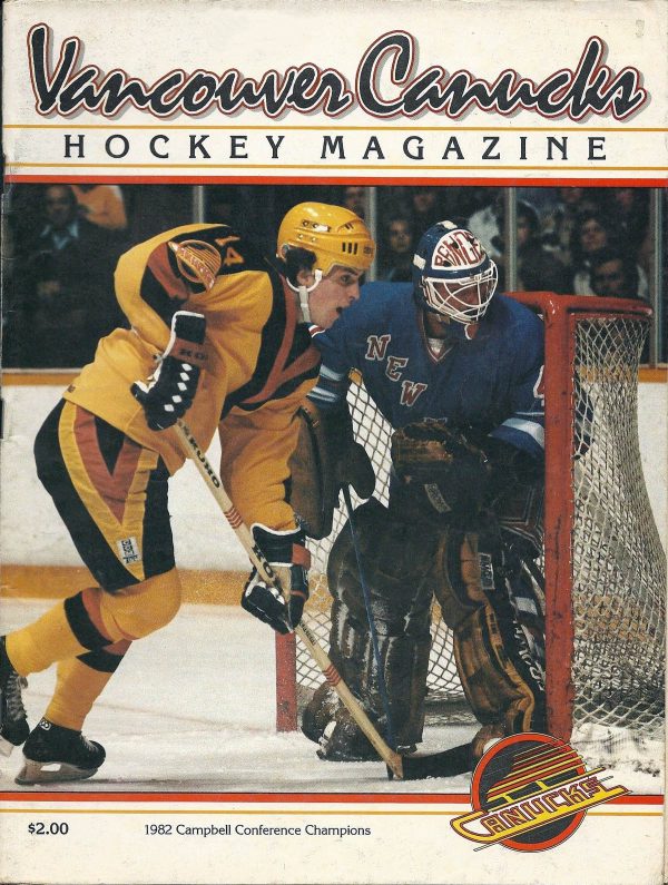 1982-83 Vancouver Canucks program