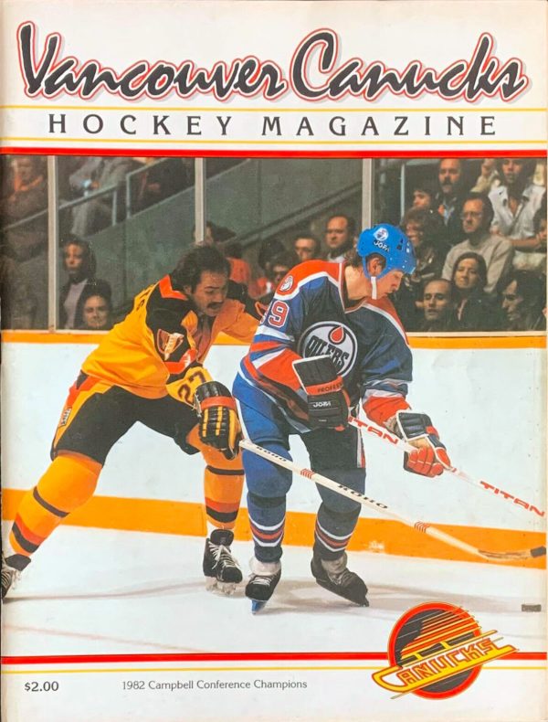 1982-83 Vancouver Canucks program