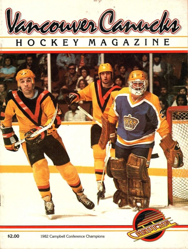 1982-83 Vancouver Canucks program