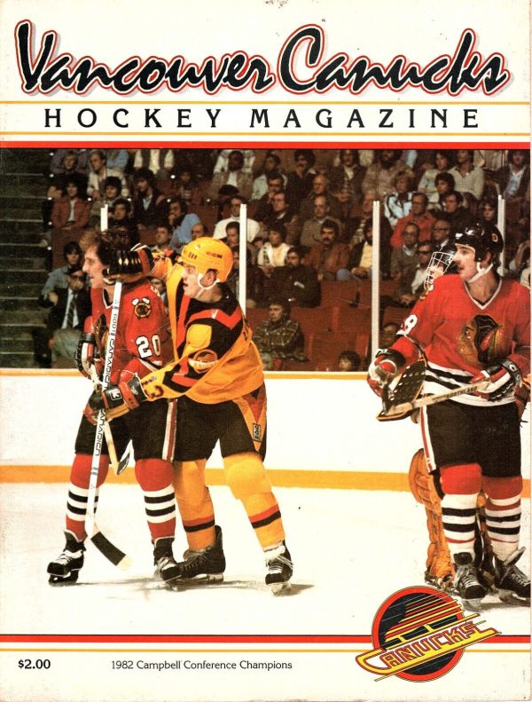 1982-83 Vancouver Canucks program