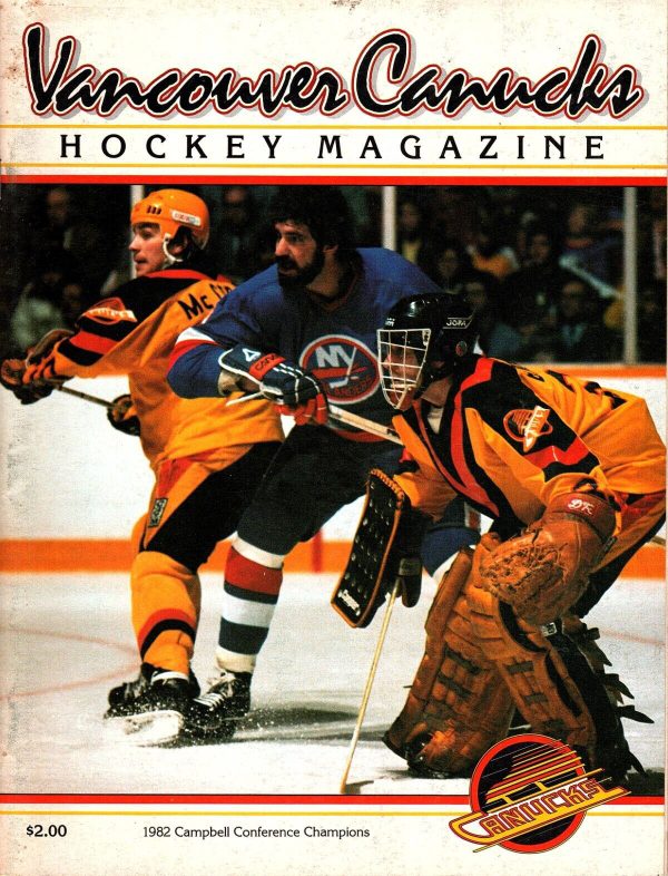 1982-83 Vancouver Canucks program