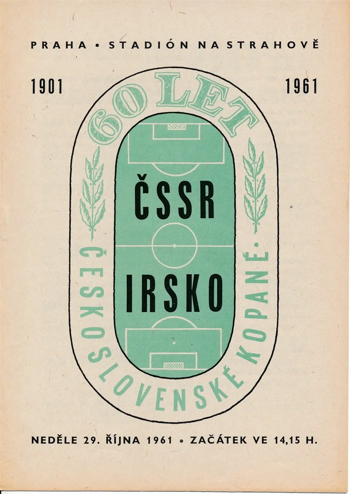 Czechoslovakia  vs. Republic of Ireland (October 29, 1961)